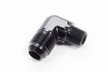 Load image into Gallery viewer, AEROQUIP FCM5016 90 Deg #10 to 3/8in Alum Adapter Black