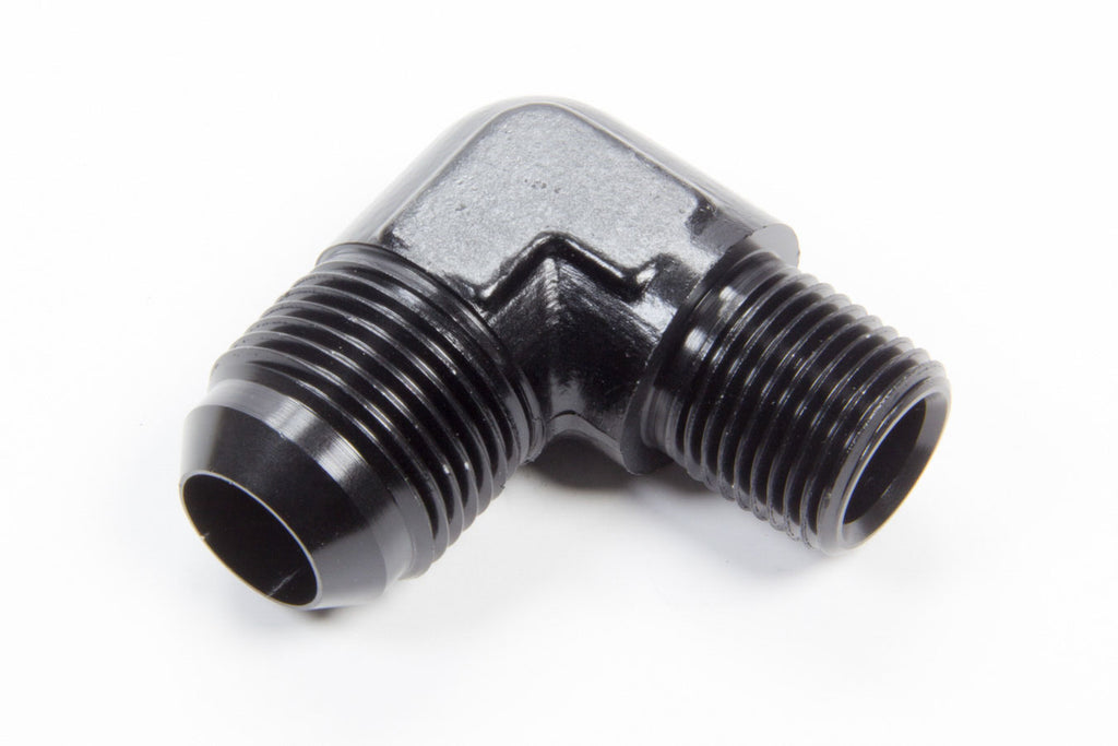 AEROQUIP FCM5017 90 Deg #12 to 1/2in Alum Adapter Black