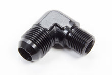 Load image into Gallery viewer, AEROQUIP FCM5017 90 Deg #12 to 1/2in Alum Adapter Black