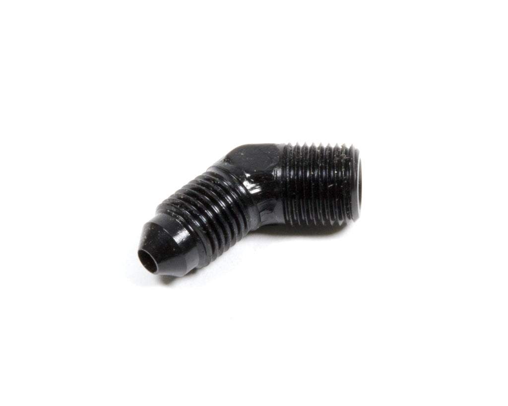 AEROQUIP FCM5020 45 Deg Alum #3 Flare 1/8 in Black