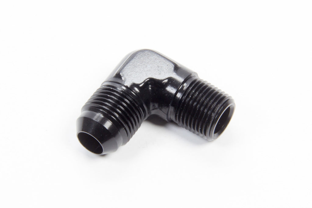 AEROQUIP FCM5037 90 Deg Alum #8 Flare 3/8 in Black