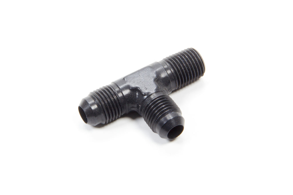 AEROQUIP FCM5125 Alum Run Tee #6 Flare 1/4in Black