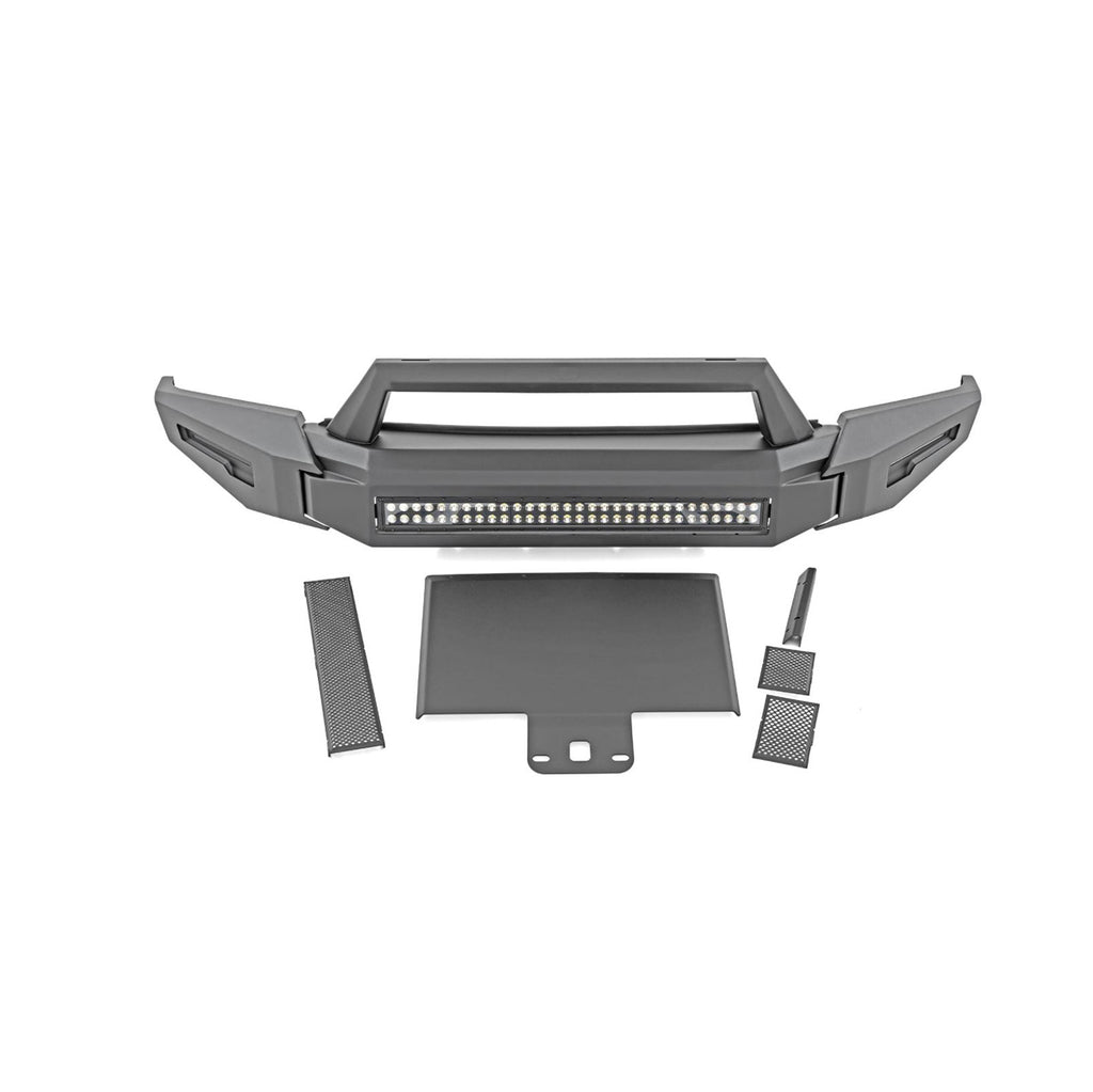 Black Horse Off Road AFB-CO20-K2 Armour II Heavy Duty Front Bumper Kit for Select Chevrolet Colorado