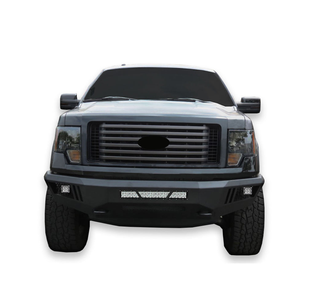 Black Horse Off Road AFB-F109-KIT Armour Heavy Duty Front Bumper Kit for Select Ford F-150