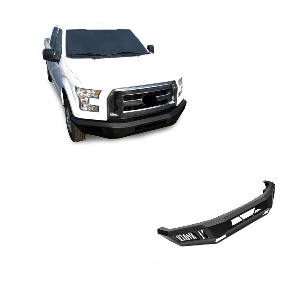 Black Horse Off Road AFB-F115-18 Armour Heavy Duty Front Bumper for Select Ford F-150