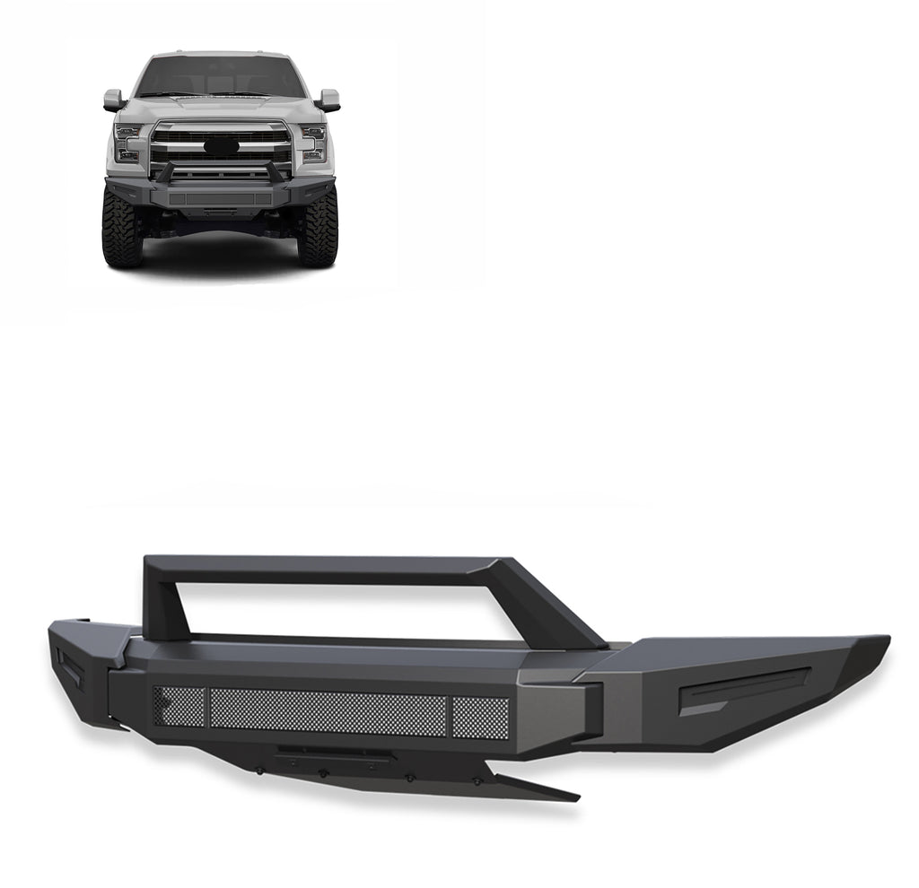 Black Horse Off Road AFB-F116 Armour II Heavy Duty Modular Front Bumper for Select Ford F-150