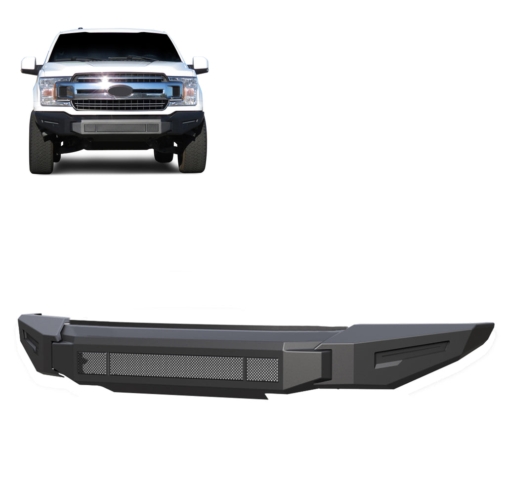 Black Horse Off Road AFB-F119-BU Armour II Heavy Duty Modular Front Bumper-Bumper Only for Select Ford F-150