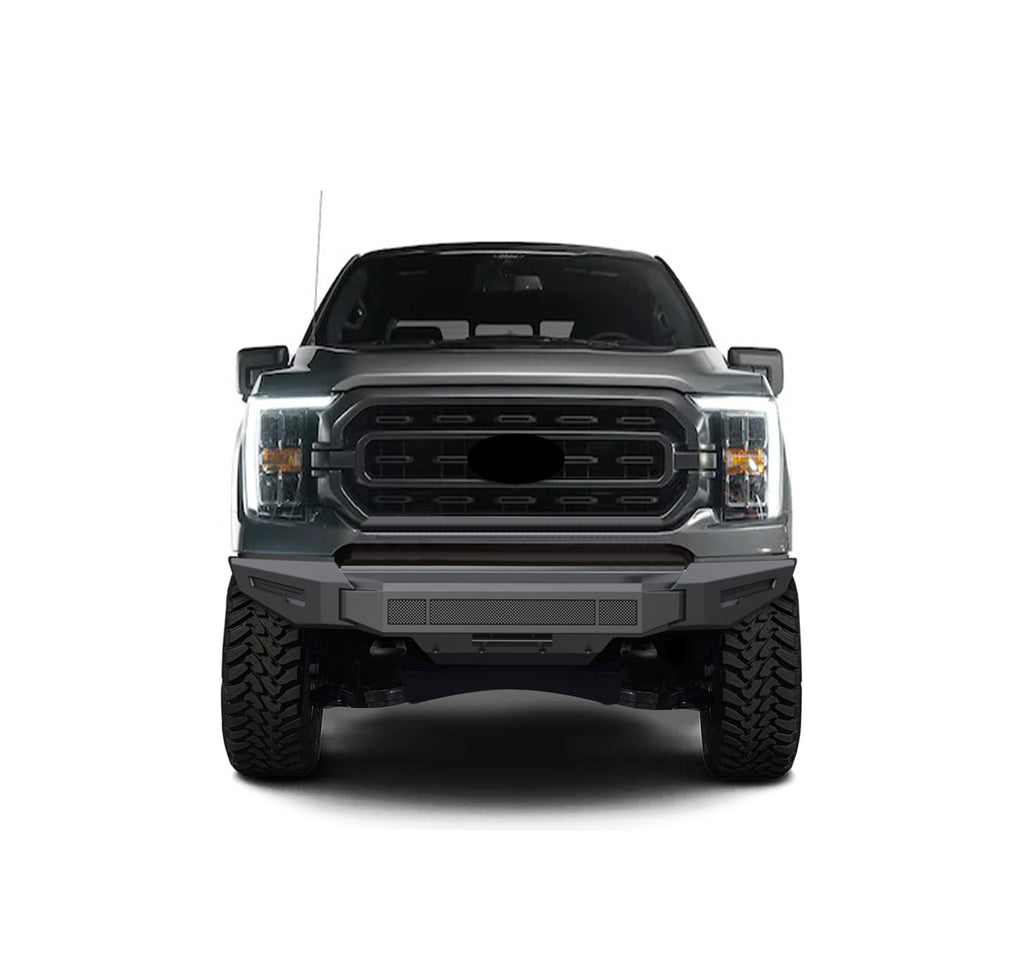 Black Horse Off Road AFB-F121-BU Armour II Heavy Duty Modular Front Bumper-Bumper Only for Select Ford F-150