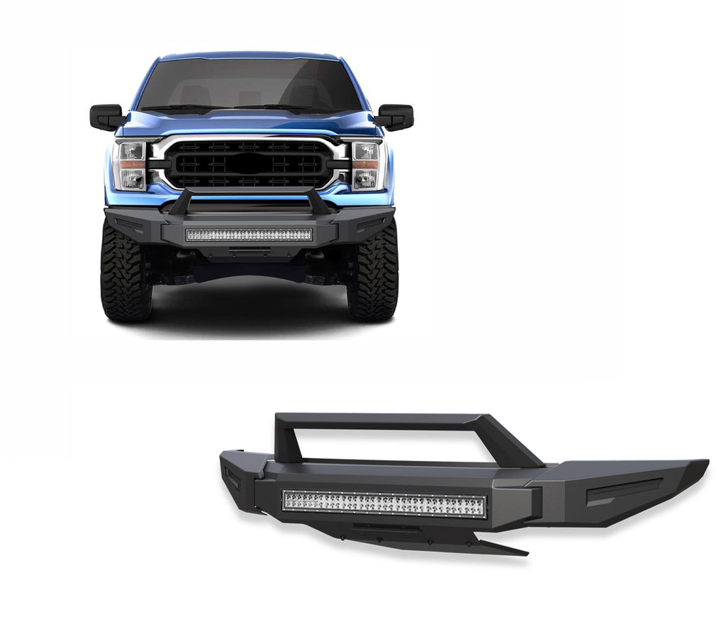 Black Horse Off Road AFB-F121-K2 Armour II Heavy Duty Modular Front Bumper Kit for Select Ford F-150