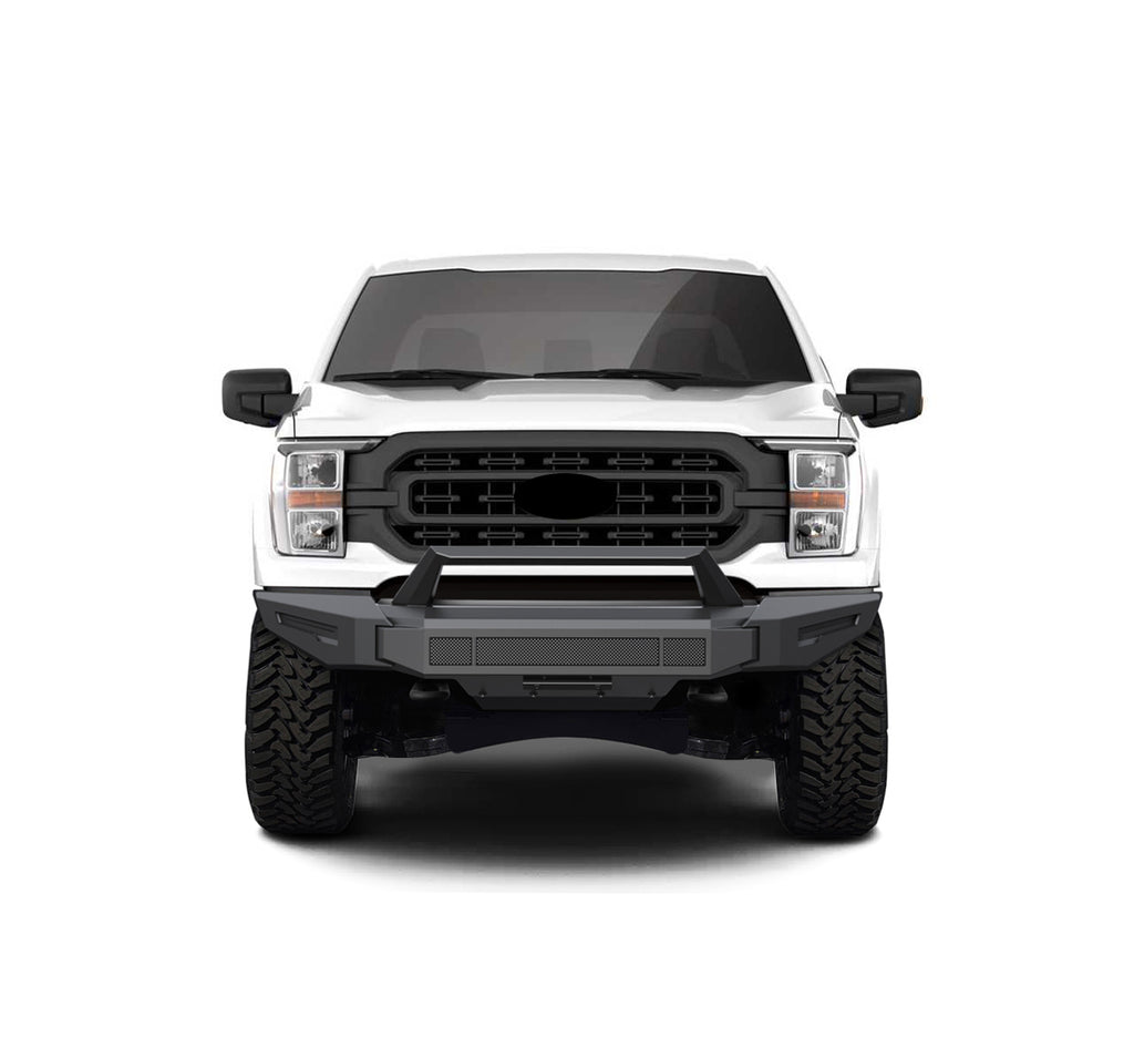 Black Horse Off Road AFB-F121 Armour II Heavy Duty Modular Front Bumper for Select Ford F-150
