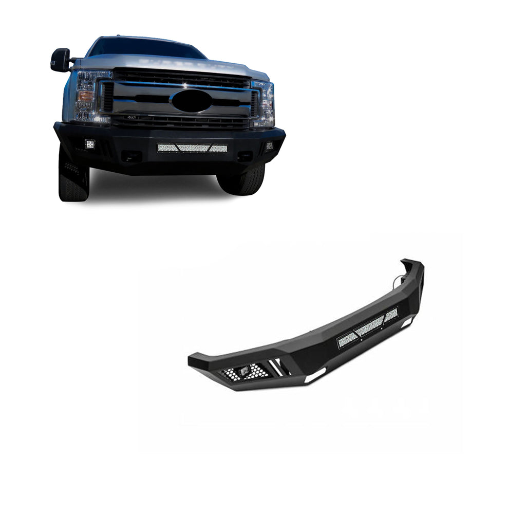 Black Horse Off Road AFB-F217-KIT Armour Heavy Duty Front Bumper Kit for Select Ford F-250 Super Duty, Ford F-350 Super Duty