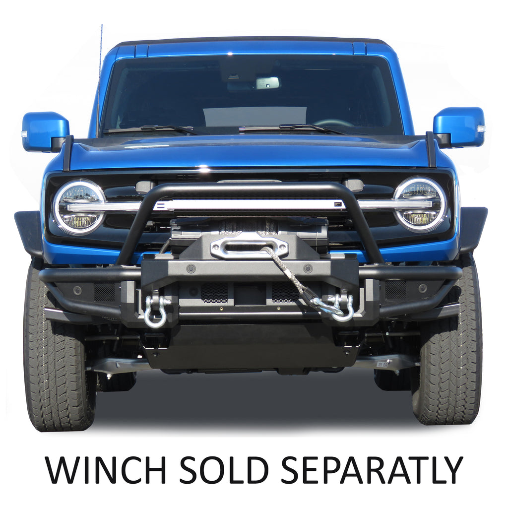 Black Horse Off Road AFB-FB22HD Armour Tubular Heavy Duty Front Bumper for Select Ford Bronco