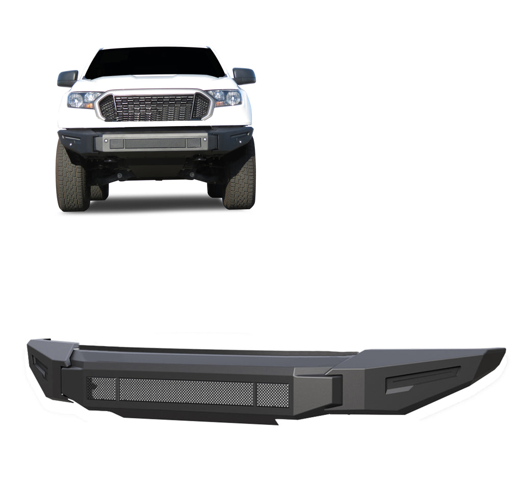 Black Horse Off Road AFB-FR19-BU Armour II Heavy Duty Modular Front Bumper-Bumper Only for Select Ford Ranger