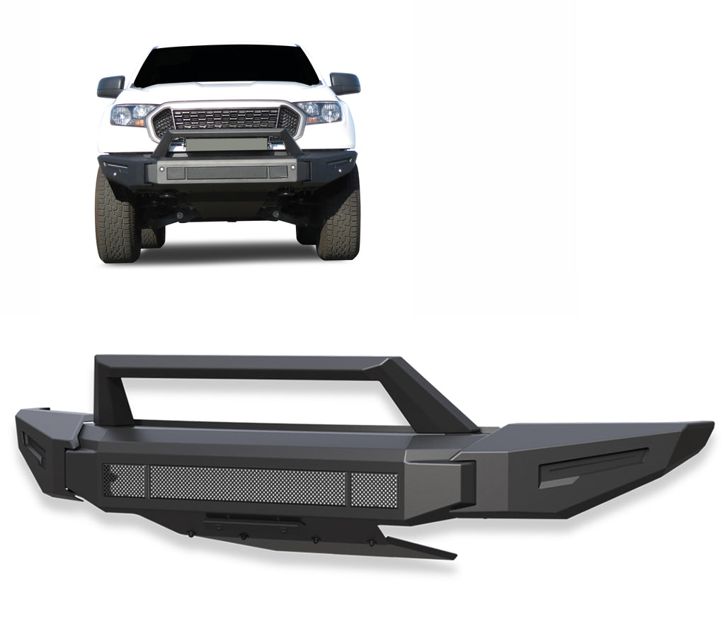 Black Horse Off Road AFB-FR19 Armour II Heavy Duty Modular Front Bumper for Select Ford Ranger
