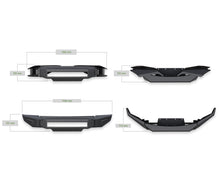 Load image into Gallery viewer, Black Horse Off Road AFB-RA16-BU Armour II Heavy Duty Front Bumper-Bumper Only for Select Ram