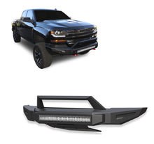 Load image into Gallery viewer, Black Horse Off Road AFB-SI17-K2 Armour II Heavy Duty Modular Front Bumper Kit for Select Chevrolet Silverado 1500, Chevrolet Silverado LD