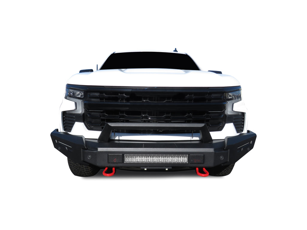 Black Horse Off Road AFB-SI23-K1 Armour II Heavy Duty Modular Front Bumper Kit for Select Chevrolet Silverado 1500, Chevrolet Silverado Nueva