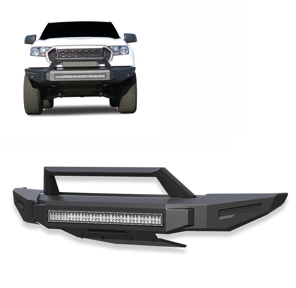 Black Horse Off Road AFB-SI23-K2 Armour II Heavy Duty Modular Front Bumper Kit for Select Chevrolet Silverado 1500, Chevrolet Silverado Nueva