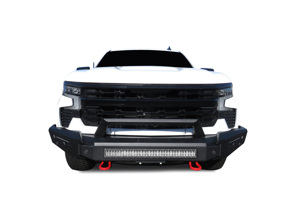 Black Horse Off Road AFB-SI23-K2 Armour II Heavy Duty Modular Front Bumper Kit for Select Chevrolet Silverado 1500, Chevrolet Silverado Nueva