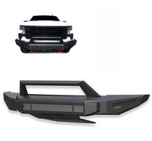 Load image into Gallery viewer, Black Horse Off Road AFB-SI23 Armour II Heavy Duty Modular Front Bumper for Select Chevrolet Silverado 1500, Chevrolet Silverado Nueva