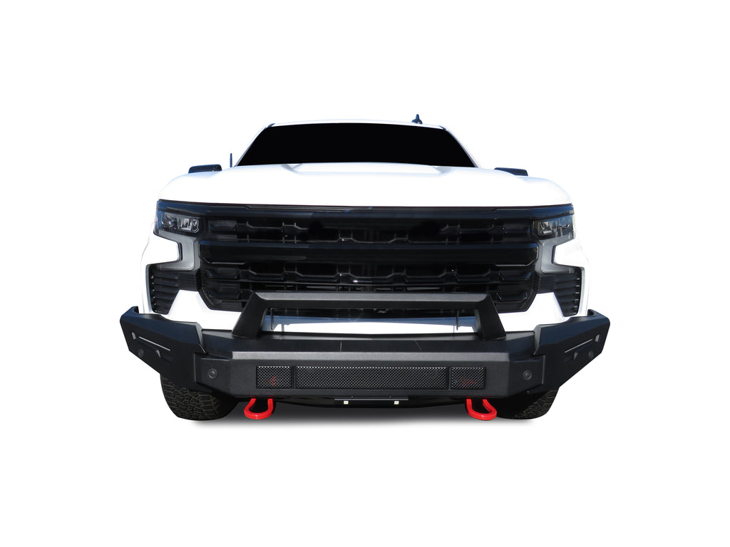 Black Horse Off Road AFB-SI23 Armour II Heavy Duty Modular Front Bumper for Select Chevrolet Silverado 1500, Chevrolet Silverado Nueva
