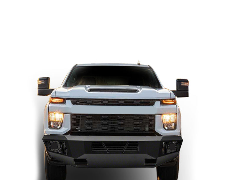 Black Horse Off Road AFB-SI25-20 Armour Heavy Duty Front Bumper for Select Chevrolet Silverado HD, Chevrolet Silverado HD
