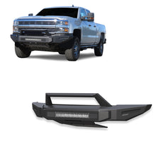 Load image into Gallery viewer, Black Horse Off Road AFB-SI35-K1 Armour II Heavy Duty Modular Front Bumper Kit for Select Chevrolet Silverado HD, Chevrolet Silverado HD