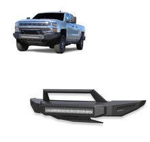 Load image into Gallery viewer, Black Horse Off Road AFB-SI35-K2 Armour II Heavy Duty Modular Front Bumper Kit for Select Chevrolet Silverado HD, Chevrolet Silverado HD