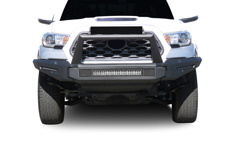 Black Horse Off Road AFB-TA21-K1 Armour II Heavy Duty Modular Front Bumper Kit for Select Toyota Tacoma