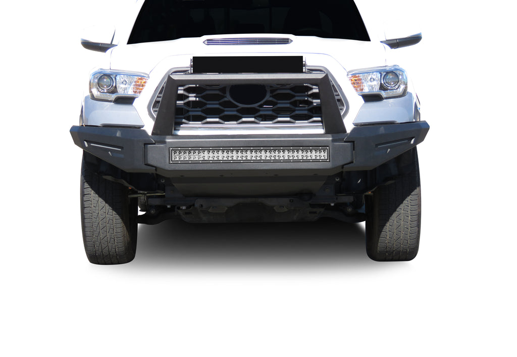 Black Horse Off Road AFB-TA21-K2 Armour II Heavy Duty Modular Front Bumper Kit for Select Toyota Tacoma