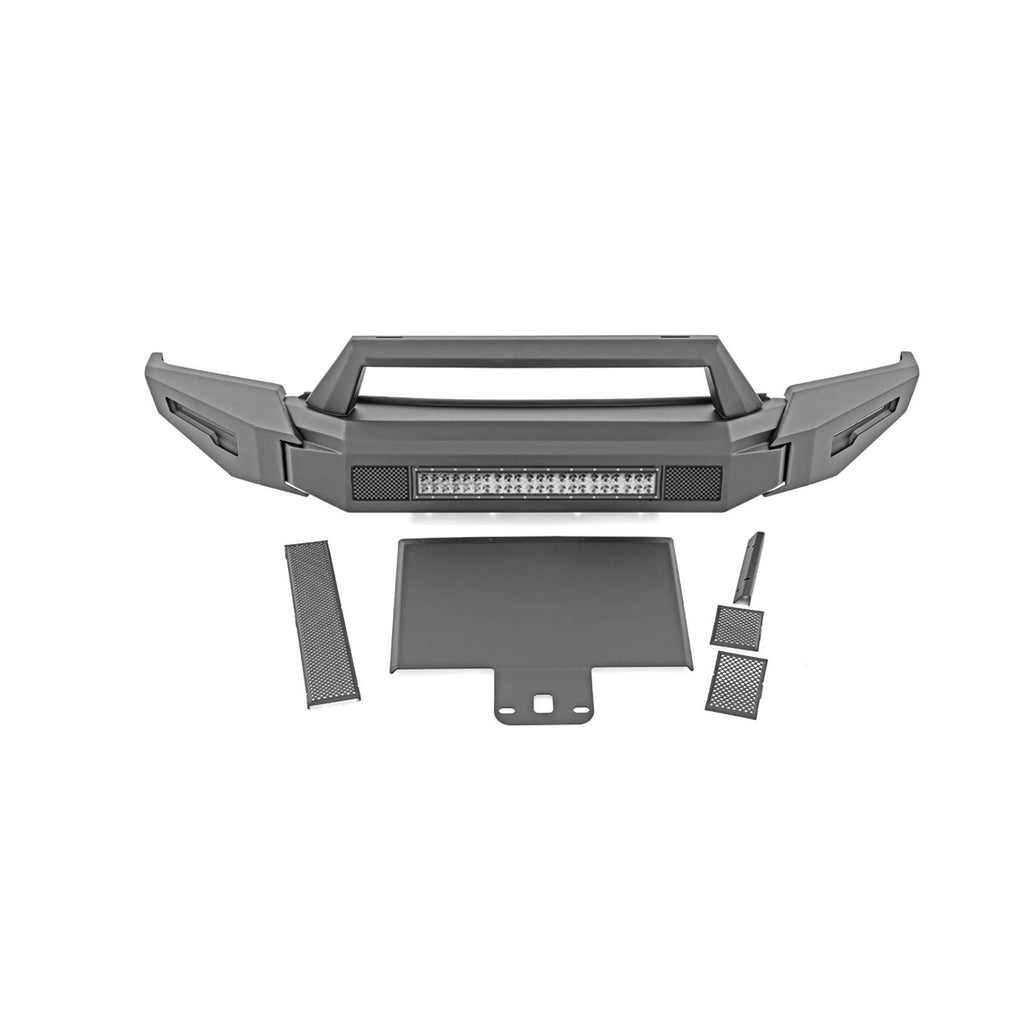 Black Horse Off Road AFB-TU19-K1 Armour II Heavy Duty Front Bumper Kit for Select Toyota Tundra