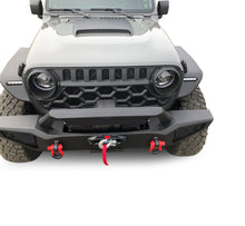 Load image into Gallery viewer, Black Horse Off Road AFB-WR19 Armour Heavy Duty Front Bumper for Select Jeep Gladiator, Jeep Wrangler