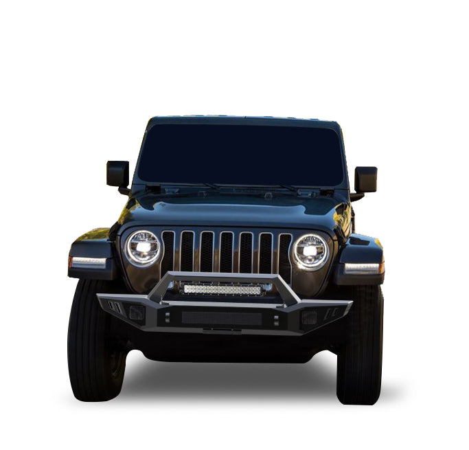 Black Horse Off Road AFB-WR20 Armour Heavy Duty Front Bumper for Select Jeep Wrangler