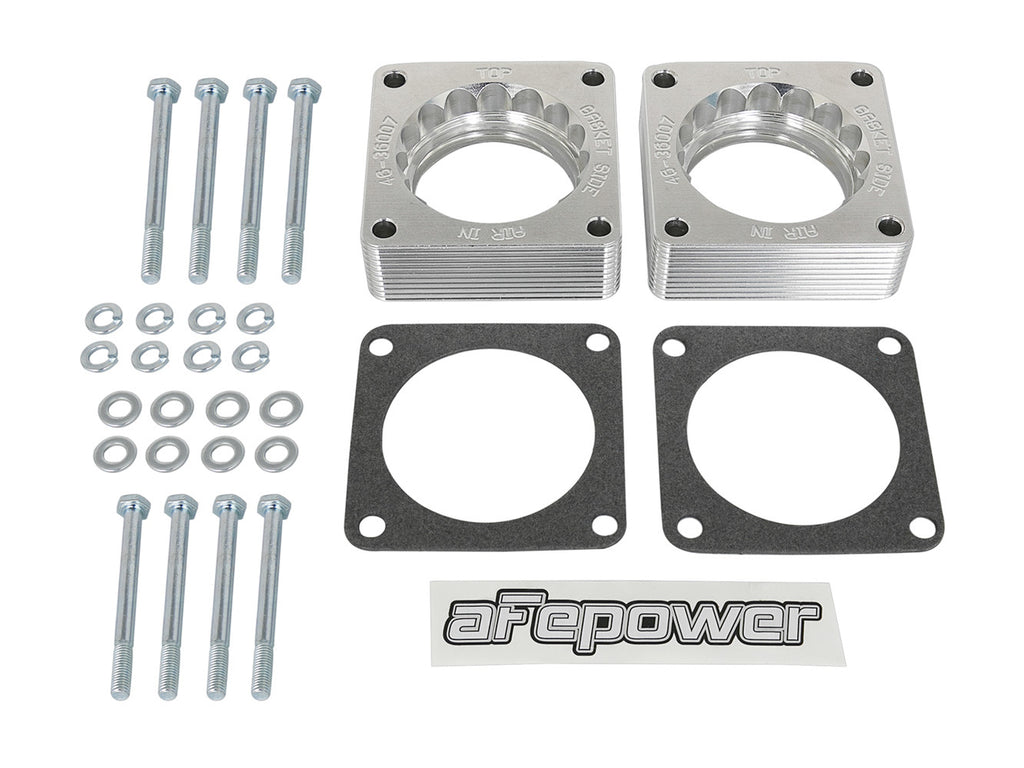 AFE POWER 46-36007 Silver Bullet Throttle B ody Spacer Kit (Pair)