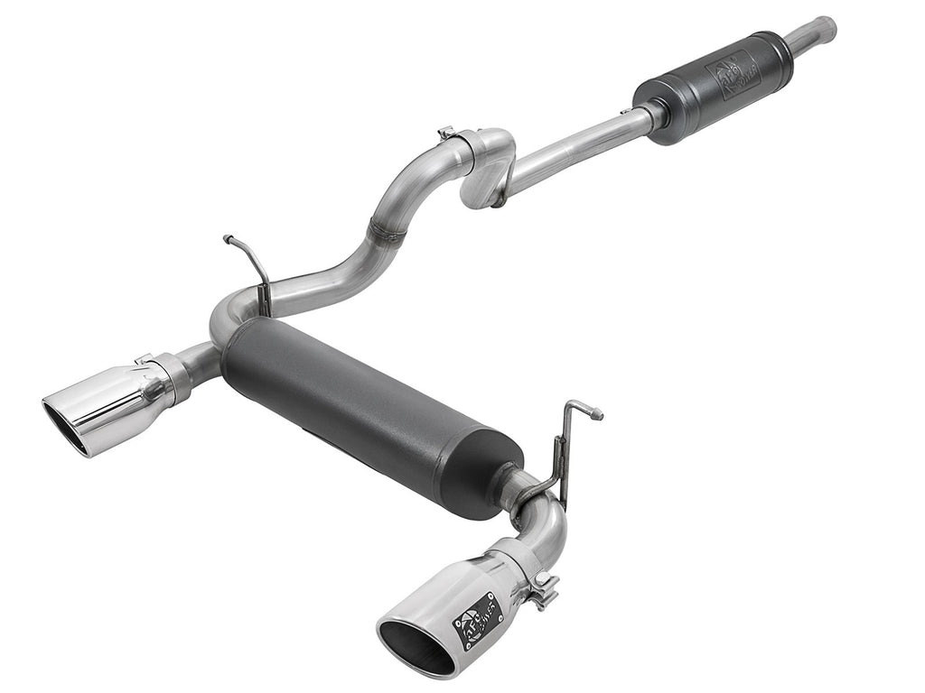AFE POWER 49-38066-P Cat Back SS 2-1/2in Dual Out Polished Tip