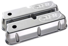 Load image into Gallery viewer, AIR FLOW RESEARCH 6714 SBF Tall Alum Valve Cvr Polished w/AFR Logo