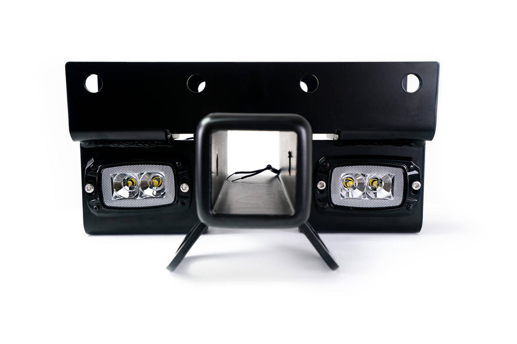 DV8 Offroad AHJP-01 AHJP-02 07-22 JEEP WRANGLER JK/JL BOLT ON HITCH WITH CUBE LIGHTS for Select Jeep Wrangler, Jeep Wrangler JK