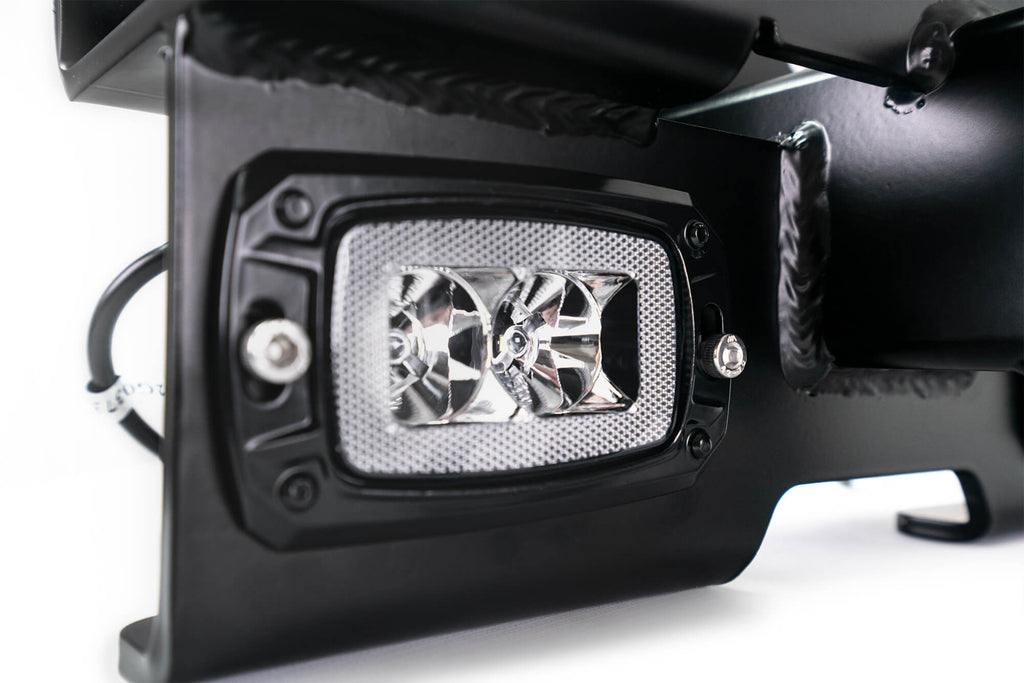 DV8 Offroad AHJP-01 AHJP-02 07-22 JEEP WRANGLER JK/JL BOLT ON HITCH WITH CUBE LIGHTS for Select Jeep Wrangler, Jeep Wrangler JK