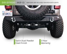 Load image into Gallery viewer, DV8 Offroad AHJP-01 AHJP-02 07-22 JEEP WRANGLER JK/JL BOLT ON HITCH WITH CUBE LIGHTS for Select Jeep Wrangler, Jeep Wrangler JK