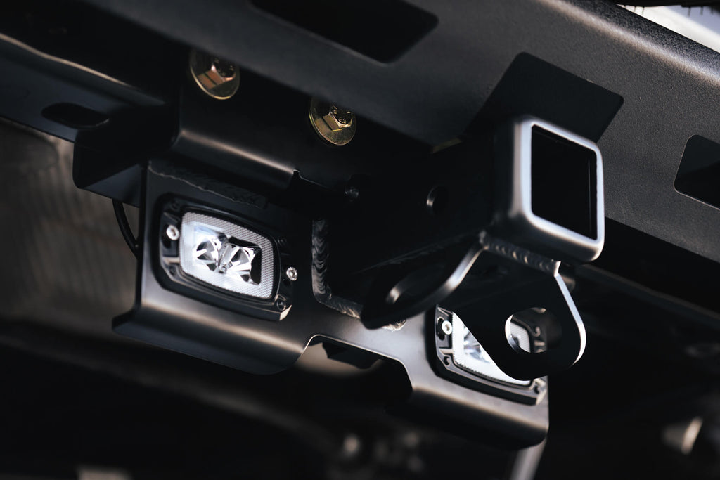 DV8 Offroad AHJP-01 AHJP-02 07-22 JEEP WRANGLER JK/JL BOLT ON HITCH WITH CUBE LIGHTS for Select Jeep Wrangler, Jeep Wrangler JK