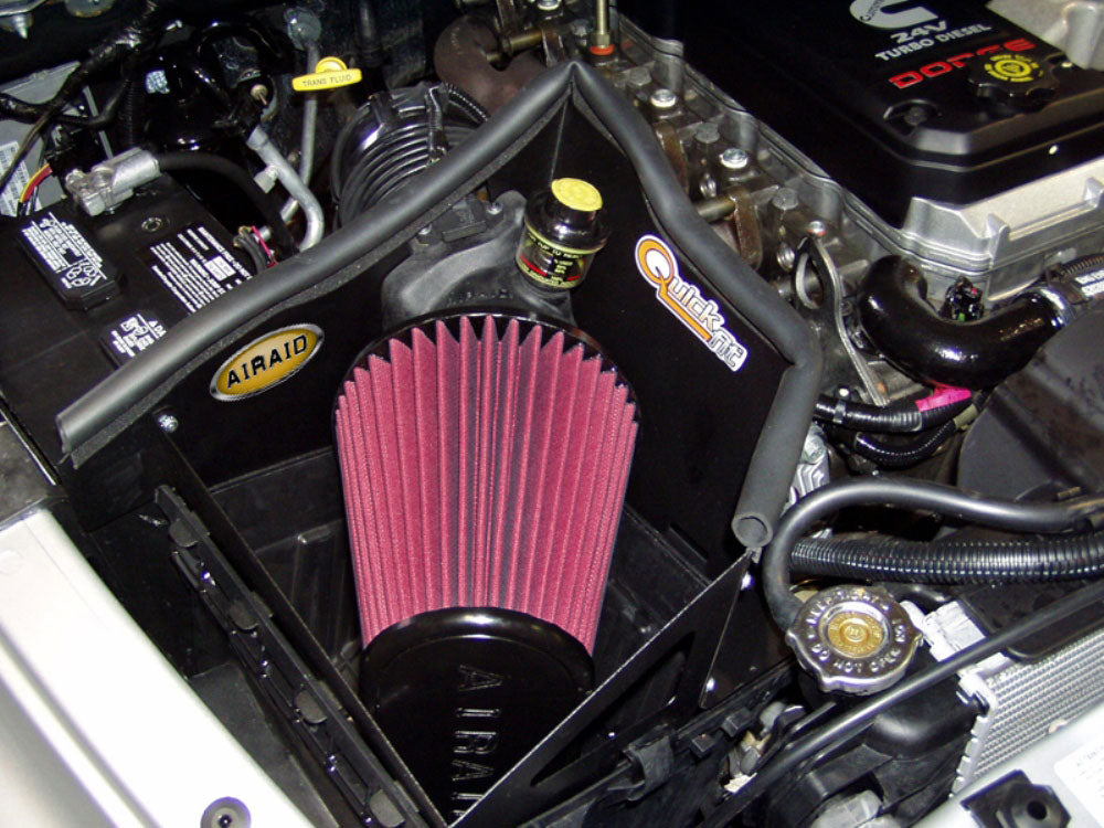 03-04-Dodge-Cummins-5.9L-Dsl-(Exc.-600-Series)-Cad-Intake-System-WO-Tube-(Oiled--Red-Media)