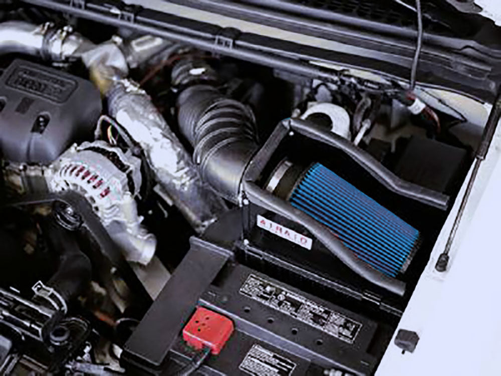 99-03-Ford-Power-Stroke-7.3L-Dsl-Cad-Intake-System-WO-Tube-(Dry--Blue-Media)