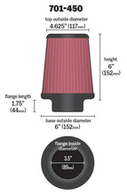 Load image into Gallery viewer, Universal-Air-Filter---Cone-3-12-X-6-X-4-58-X-6