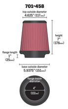 Load image into Gallery viewer, Universal-Air-Filter---Cone-4-X-7-X-4-58-X-7-W-Short-Flange