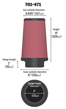 Load image into Gallery viewer, Universal-Air-Filter---Cone-4-X-6-X-4-58-X-9-W-Short-Flange