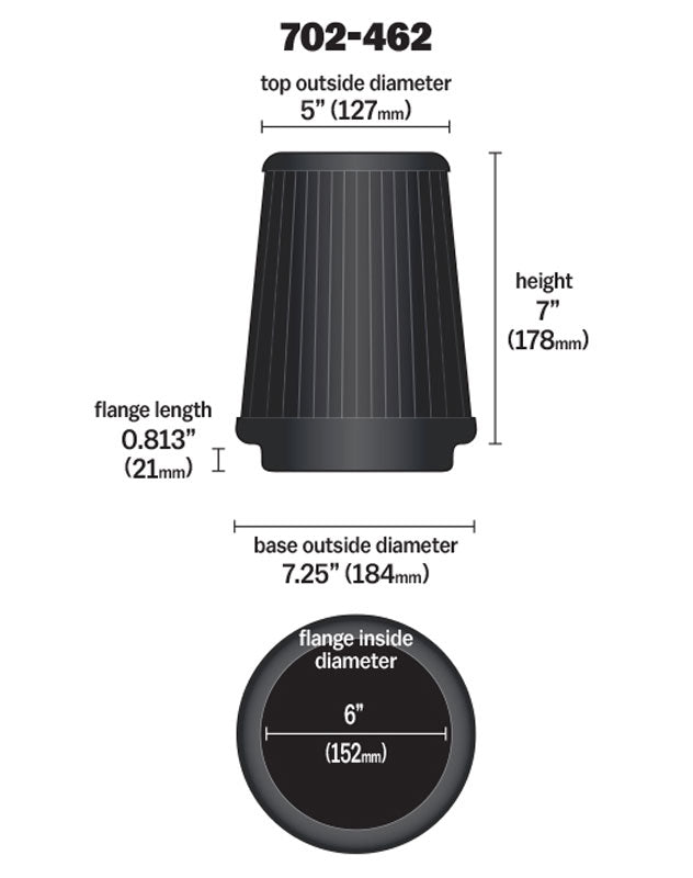 Universal-Air-Filter---Cone-6-X-7-14-X-5-X-7
