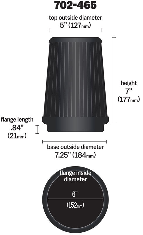 Universal-Air-Filter---Cone-6-X-7-14-X-5-X-7