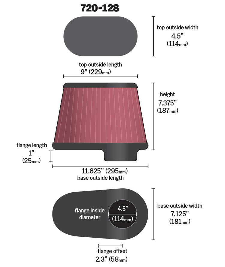 ~(2.8-Lbs.-12X9x8)~-Cone.-4-12In-Flg.-11-12In-X-7In-B.-9In-X-4-12In-T.-7-14In-H-Synthaflow