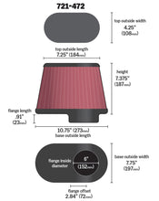 Load image into Gallery viewer, Universal-Air-Filter-Oval-Tapered-Clamp-On