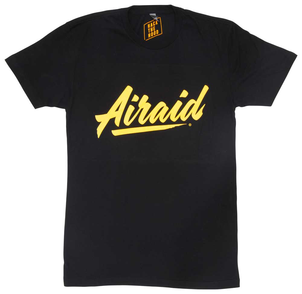 T-Shirt;-Black,-Gold-Airaid-Logo,-X-Large